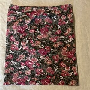 Brandy Melville Pink Floral Mini Skirt